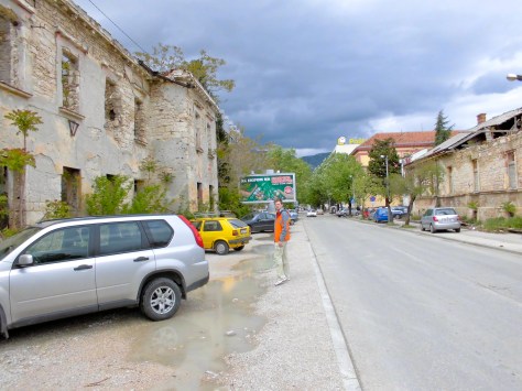 Ligne de front à Mostar, avril 2012