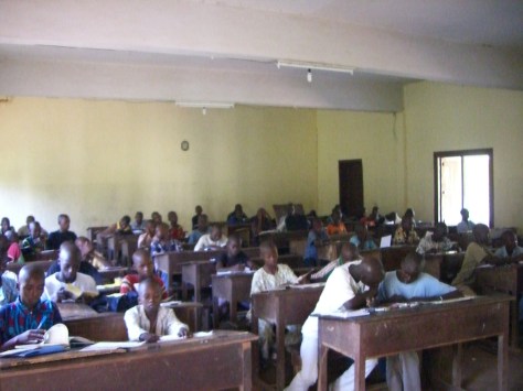 Centrafrique, Sibut, 2009: la salle d'étude du Petit Séminaire Saint-Marcel