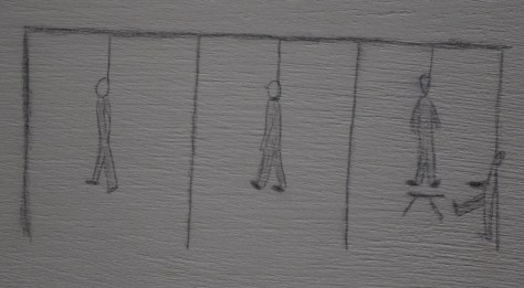 Dessin d'enfant déporté à Auschwitz